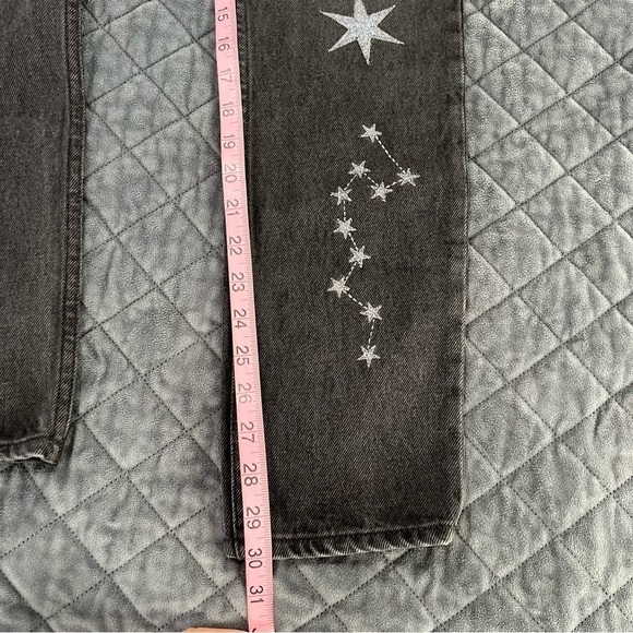 GRLFRND Jeans Women 26 Skinny Karolina Star Embroidered constellation B6 - Picture 10 of 14